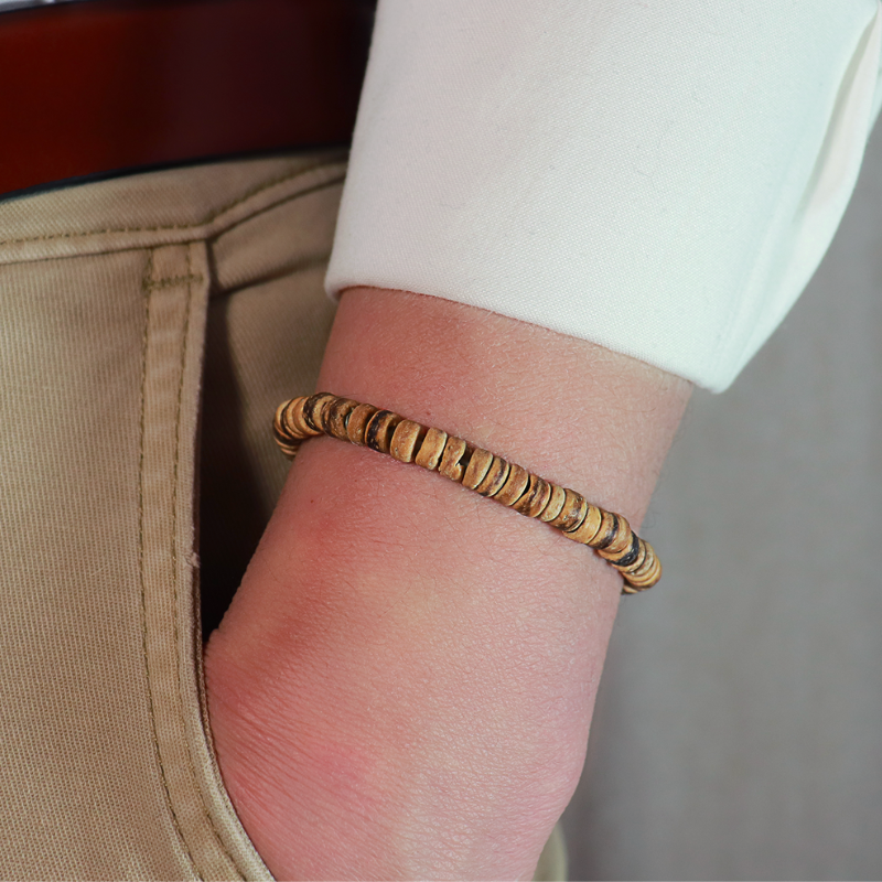 Bracelet Surfeur Homme Heishi Coco