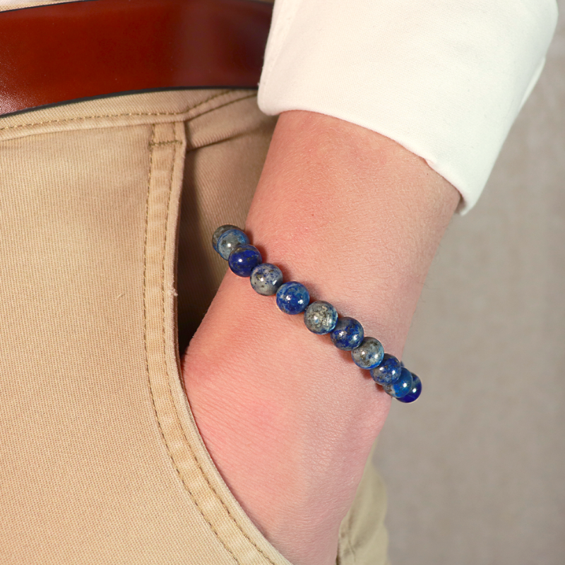 Bracelet Lapis Lazuli 8mm - Confiance et Sagesse