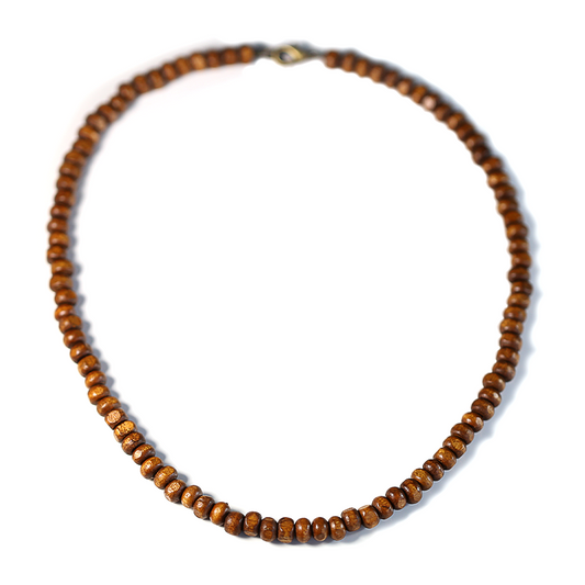 Collier Surfeur Boho en Perles de Bois