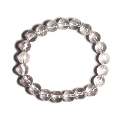 Bracelet Cristal de Roche 8mm - Clarté et Harmonie